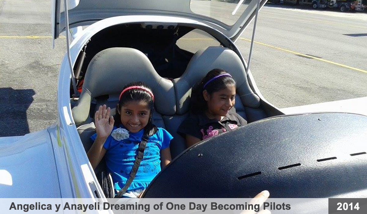 Angelica & Anayeli Dreaming of Becoming Pilots - Marsh Children's Home Event